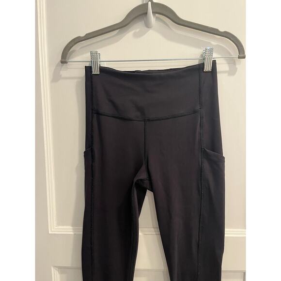 Athleta Size XS Extra Small Black Leggings Cropped - Picture 3 of 4